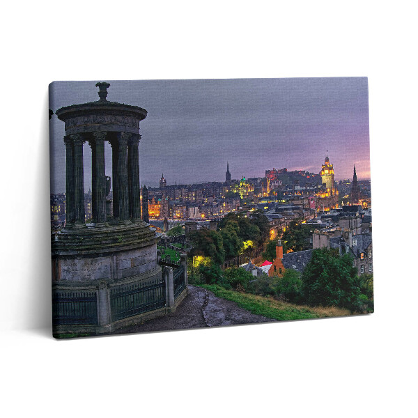 Pictură pe pânză 80x60 Vedere a orașului Edinburgh de pe Calton Hill