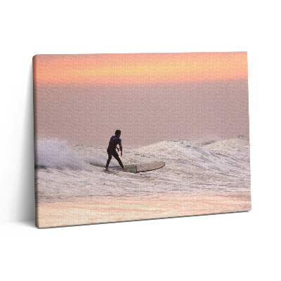 Pictură pe pânză 80x60 Surfer în Hawaii