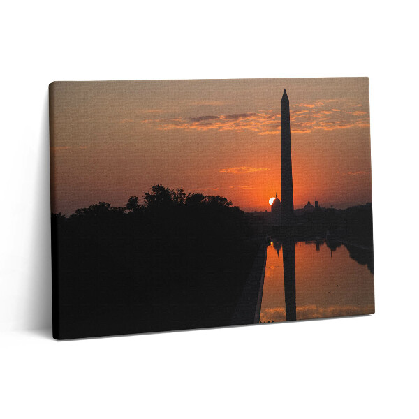 Pictură pe pânză 80x60 Turnul Washington