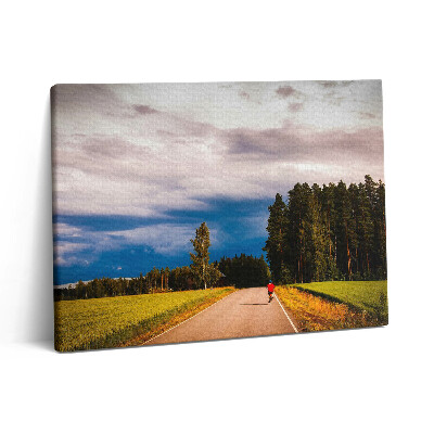 Pictură pe pânză 80x60 O pistă de biciclete bine întreținută