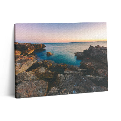 Pictură pe pânză 80x60 Peisaj mediteranean