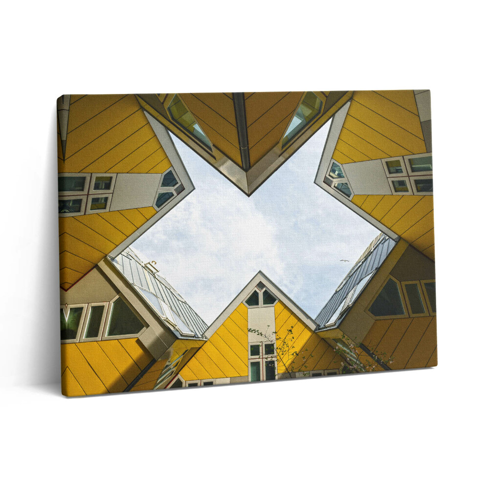 Pictură pe pânză 80x60 Case în Rotterdam