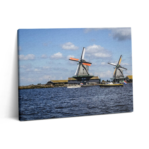 Pictură pe pânză 80x60 Mori din Olanda