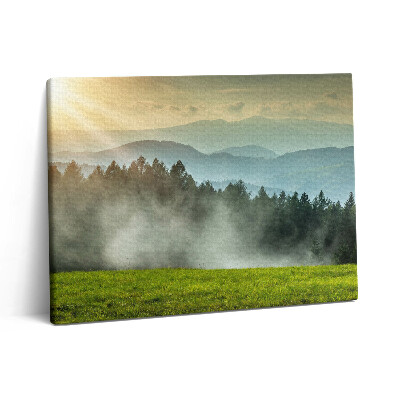 Pictură pe pânză 80x60 Peisajul Beskids