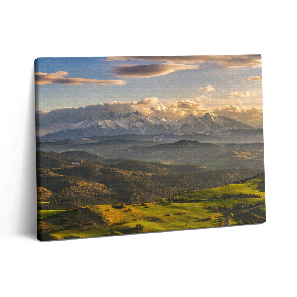 Pictură pe pânză 80x60 Pieniny Wysoki Wierch