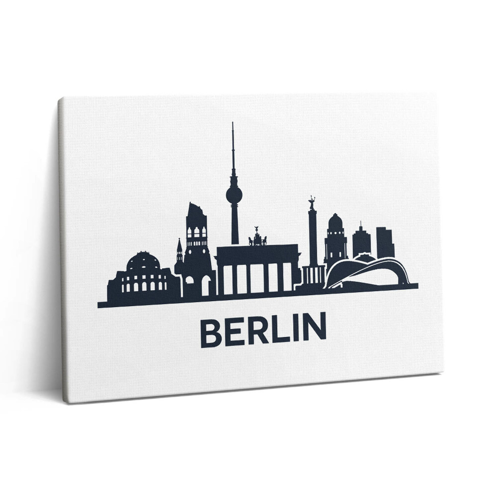 Pictură pe pânză 80x60 Ilustrație a orașului Berlin