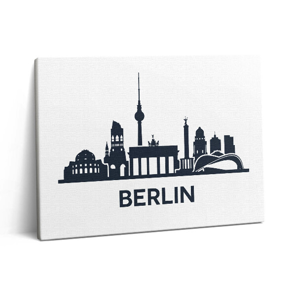 Pictură pe pânză 80x60 Ilustrație a orașului Berlin