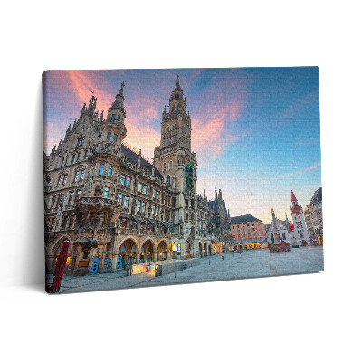 Pictură pe pânză 80x60 Marienplatz în München