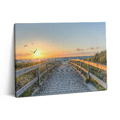 Pictură pe pânză 80x60 Vacanțe la plajă în Germania