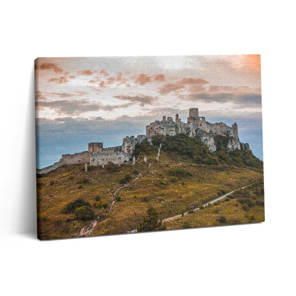Pictură pe pânză 80x60 Castelul Spiš din Slovacia