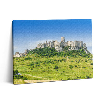 Pictură pe pânză 80x60 Castelul Spiš din Slovacia