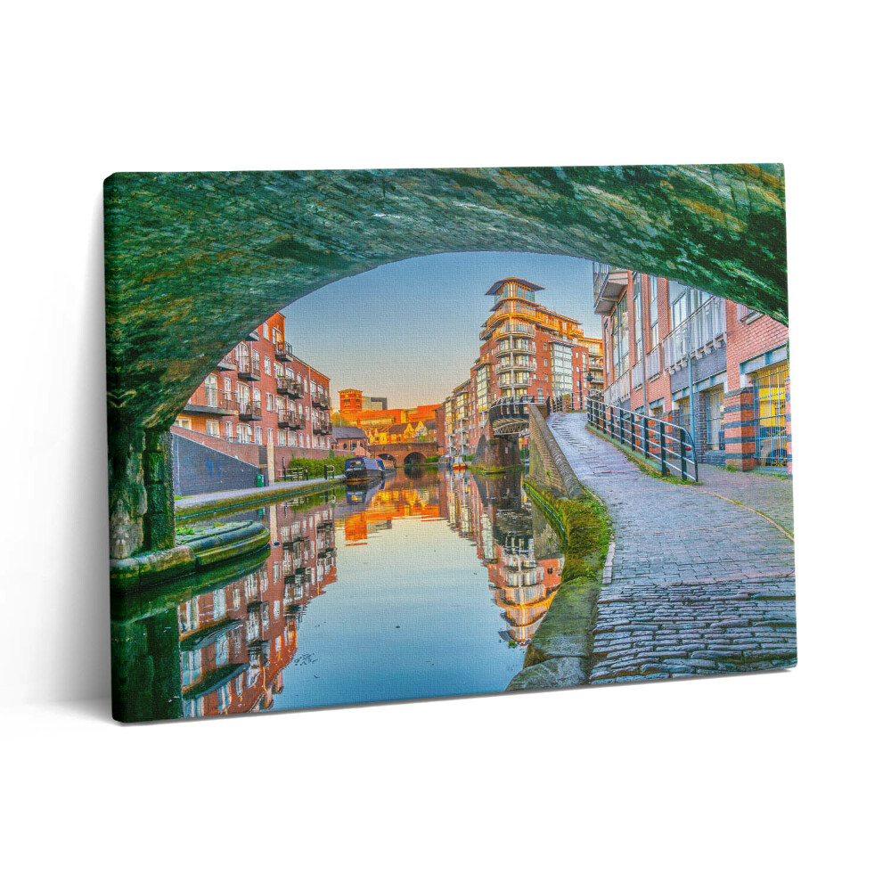 Pictură pe pânză 80x60 Apus de soare în Birmingham, Anglia