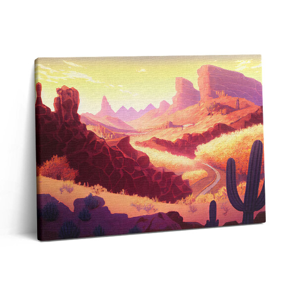 Pictură pe pânză 80x60 Ilustrație a deșertului Arizona