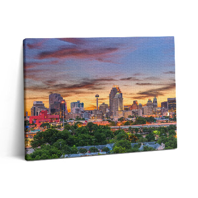 Pictură pe pânză 80x60 San Antonio la apus