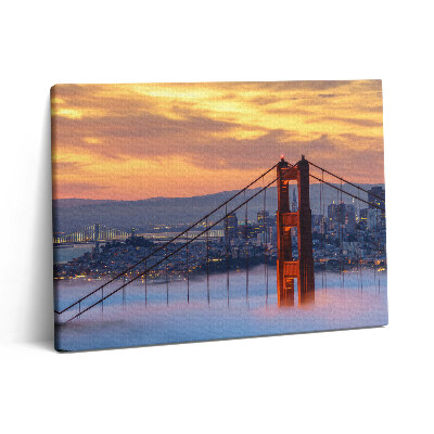 Pictură pe pânză 80x60 Podul San Francisco