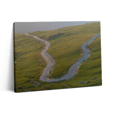 Pictură pe pânză 80x60 Ruta Transalpina 67c