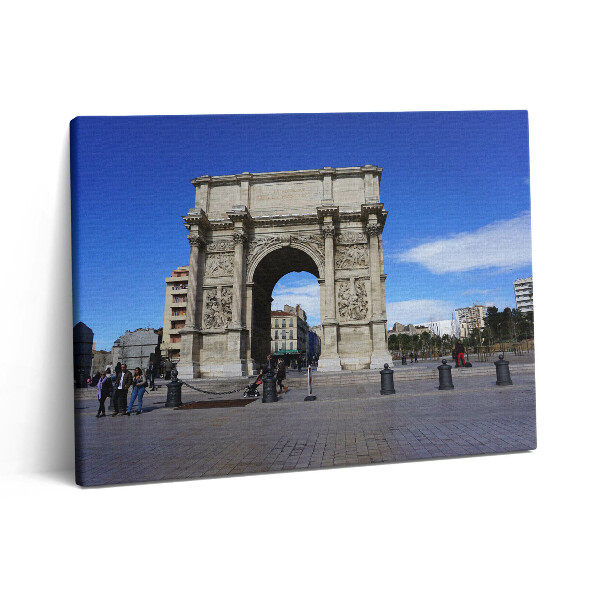 Pictură pe pânză 80x60 Arcul de Triumf din Marsilia, Franța