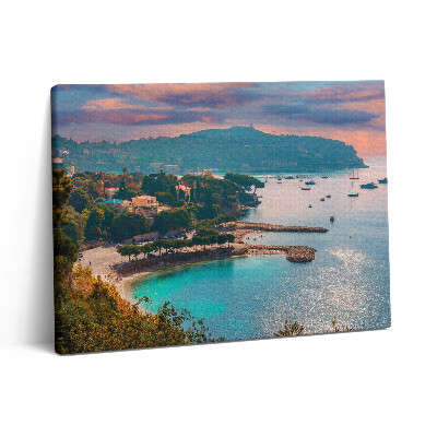 Pictură pe pânză 80x60 Vedere a Rivierei Franceze