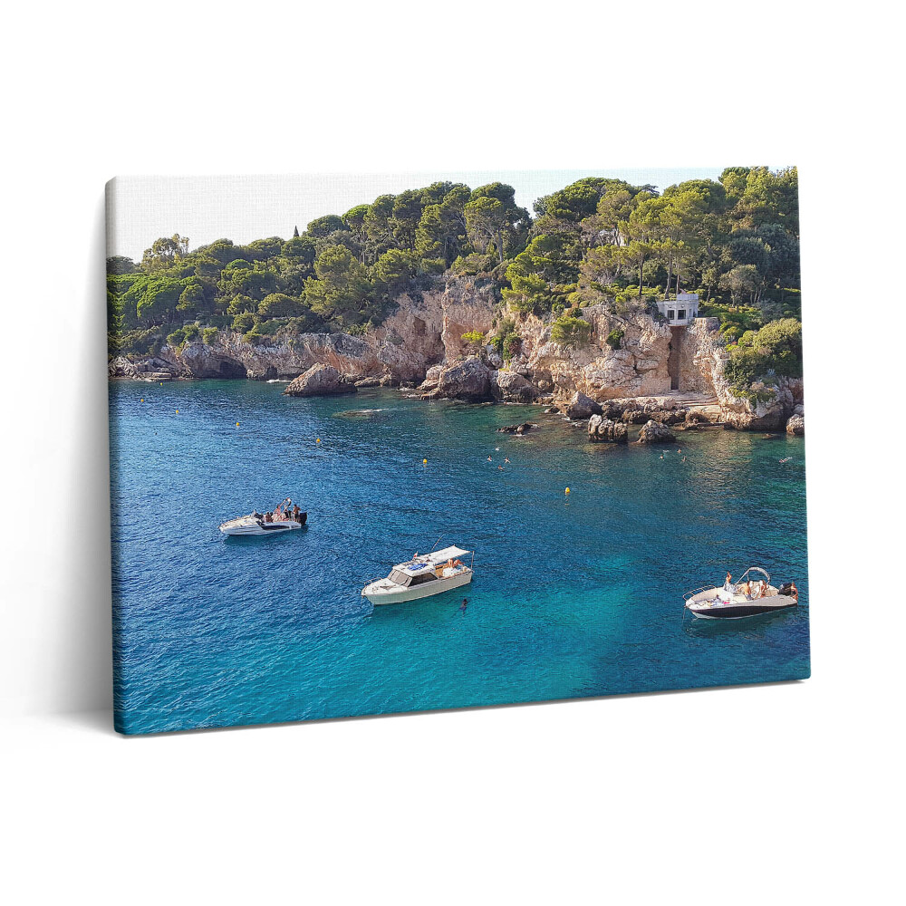 Pictură pe pânză 80x60 Peisaj în Capul d'Antibes