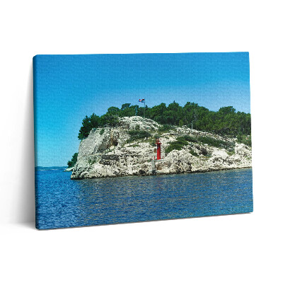 Pictură pe pânză 80x60 Ruta pitorească din Split, Croația