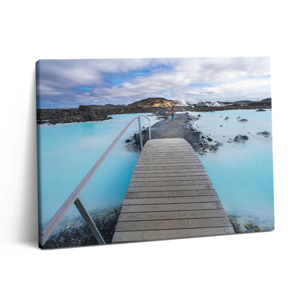 Pictură pe pânză 80x60 Atracție în Islanda