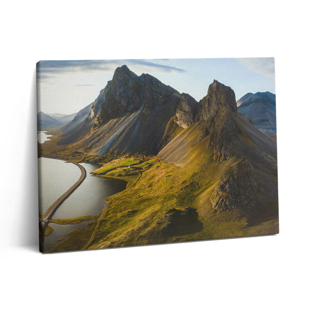 Pictură pe pânză 80x60 Un drum pitoresc în Islanda