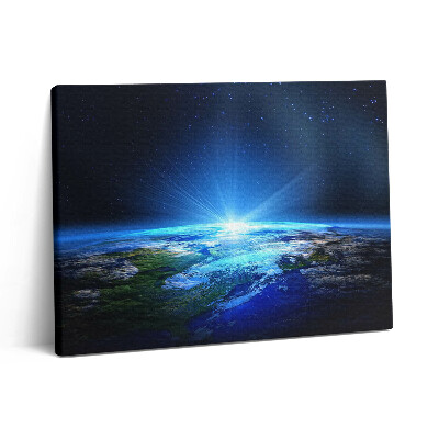 Pictură pe pânză 80x60 Pământul din spațiu