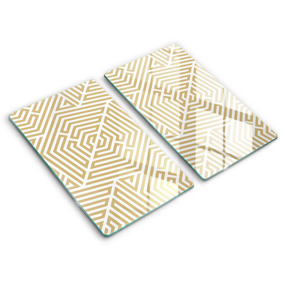 Placă din sticla protectie plita Linii geometrice