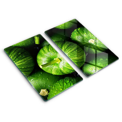 Placă din sticla protectie plita Dovleci verzi