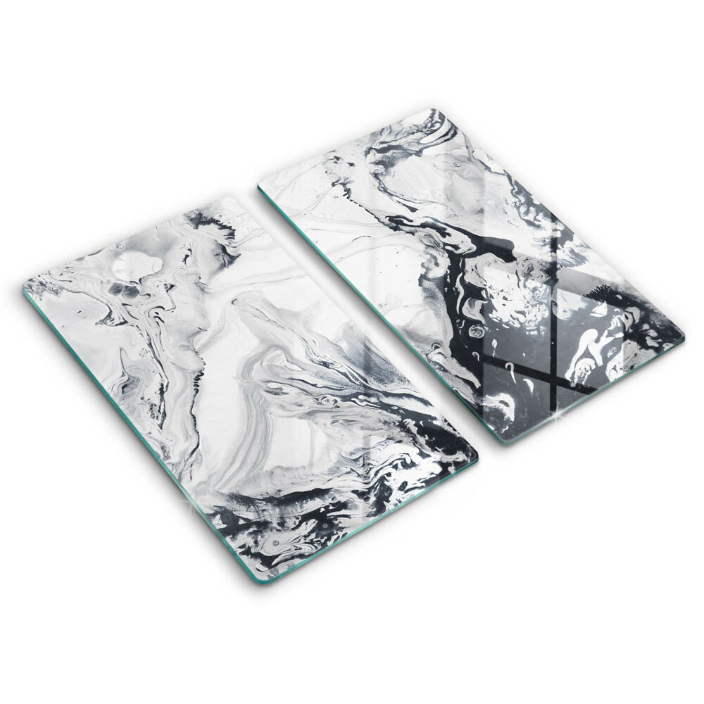 Placă din sticla protectie plita Abstracție de cerneală