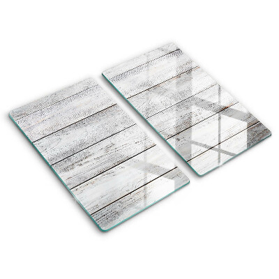 Placă din sticla protectie perete Scânduri de lemn deschis la culoare