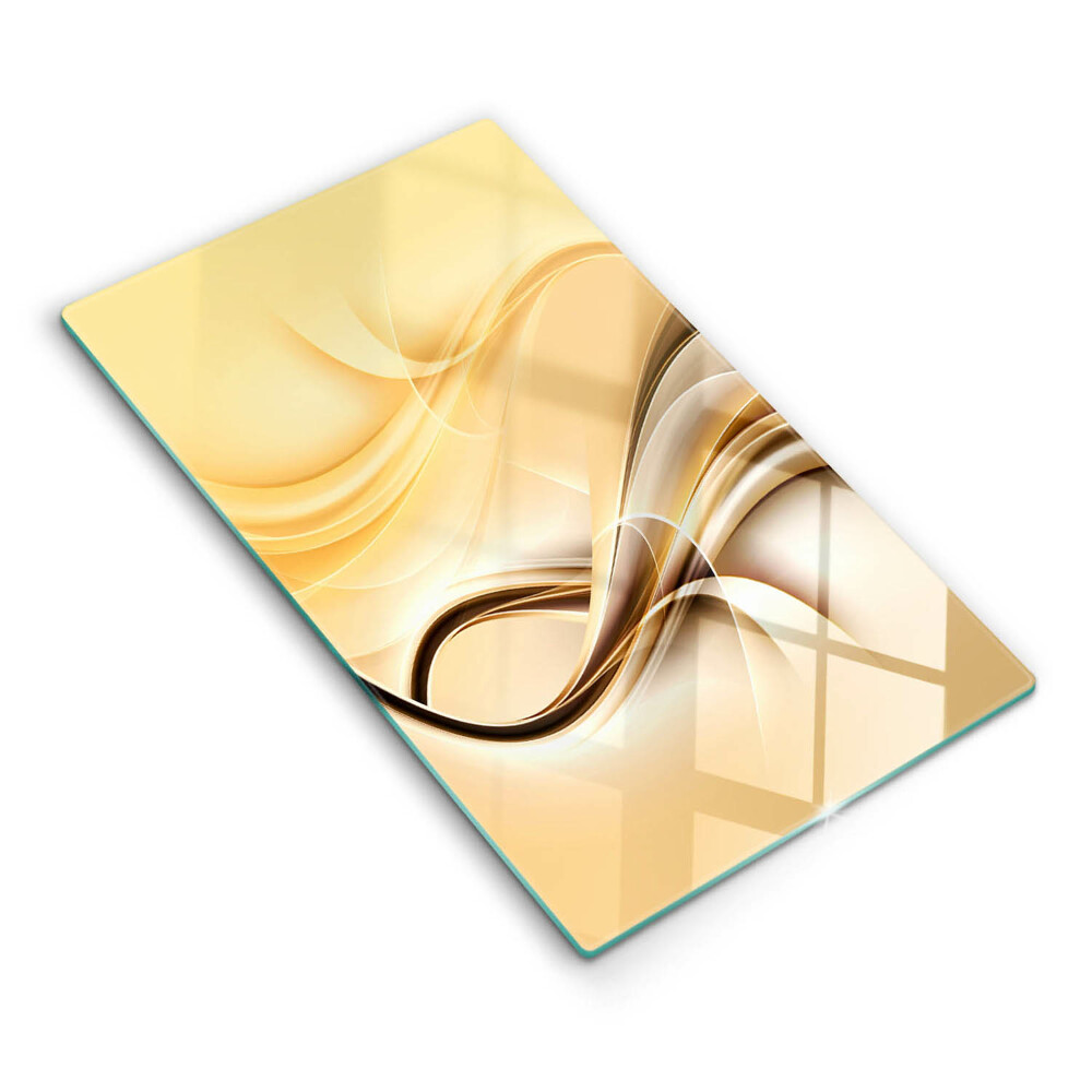 Placă sticla protectie aragaz Fum abstract