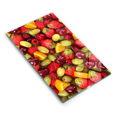 Placă sticla protectie aragaz Fructe de vară