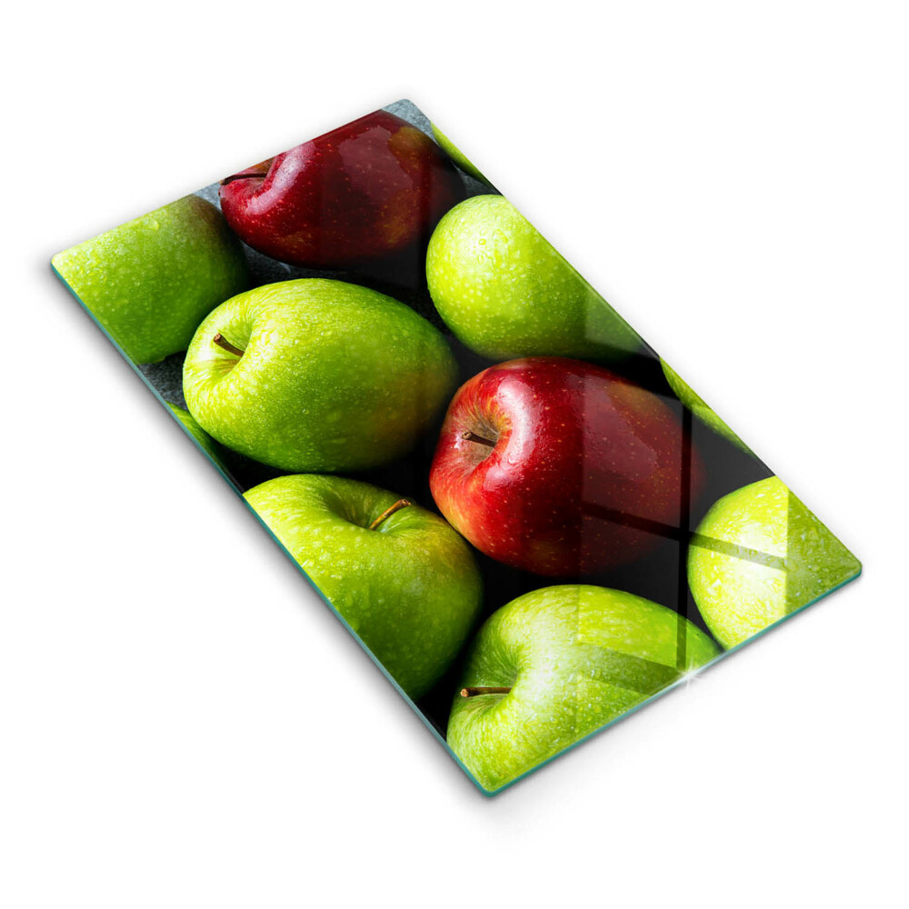 Placă din sticla protectie perete bucatarie Mere suculente