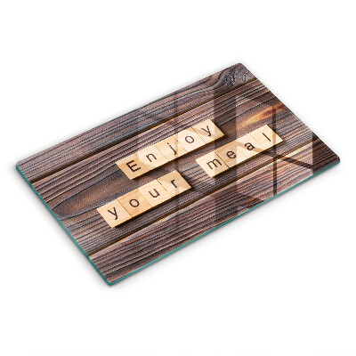 Placă protecție plita Inscripția Poftă bună la masă