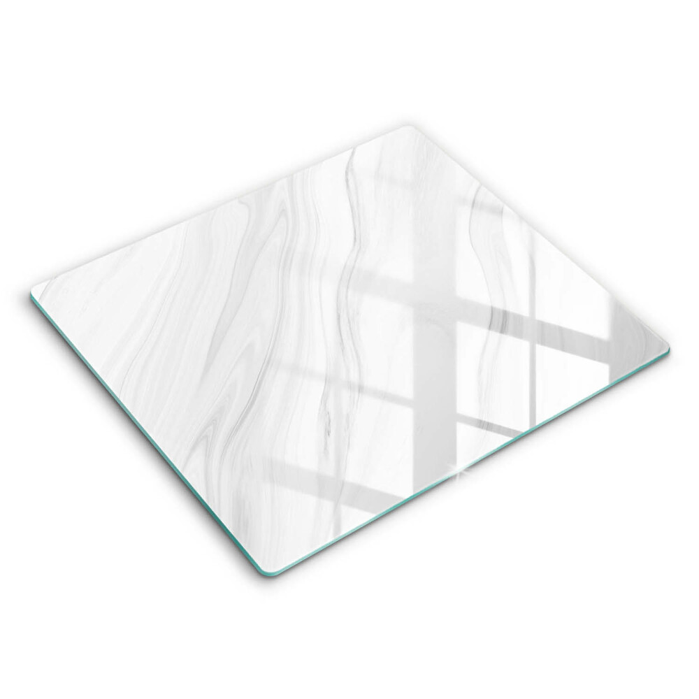Decorativ placă sticla protectie aragaz Marmură delicată 60x52 cm 