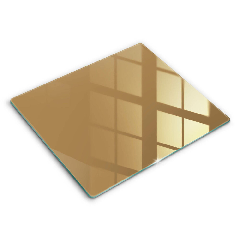 Decorativ placă sticla protectie aragaz Culoare bej 60x52 cm 