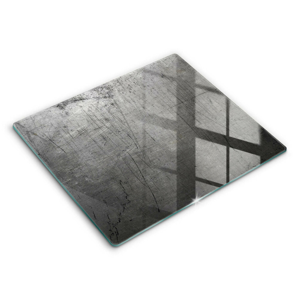 Decorativ placă sticla protectie aragaz Textură metalică 60x52 cm 