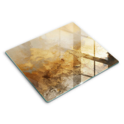 Decorativ placă sticla protectie aragaz Textură bogată 60x52 cm