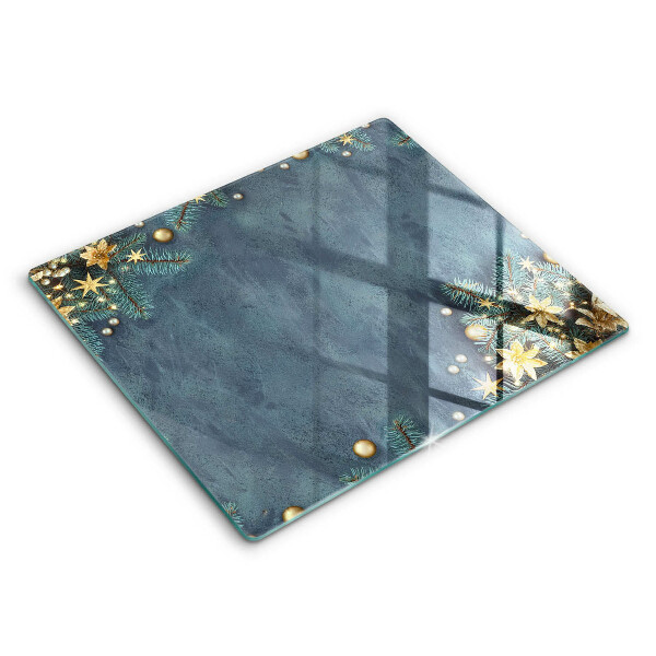 Decorativ placă sticla protectie aragaz Decorațiuni de Crăciun 60x52 cm
