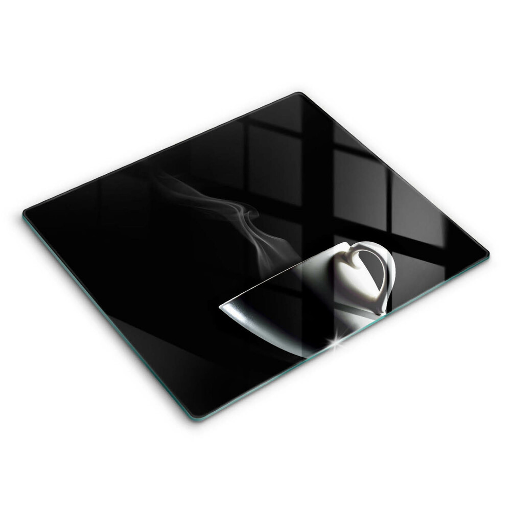 Decorativ placă sticla protectie aragaz O ceașcă de ceai 60x52 cm 