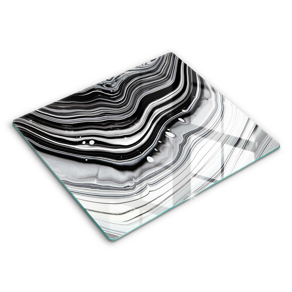 Decorativ placă sticla protectie aragaz Abstracție de cerneală 60x52 cm 