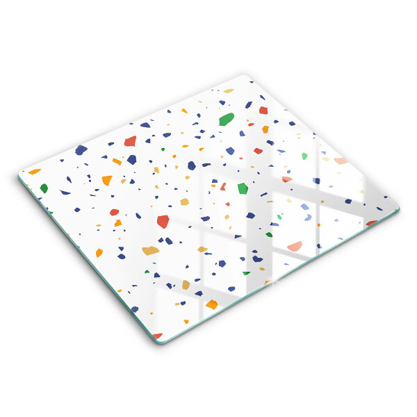 Decorativ placă sticla protectie aragaz Gresie colorată 60x52 cm