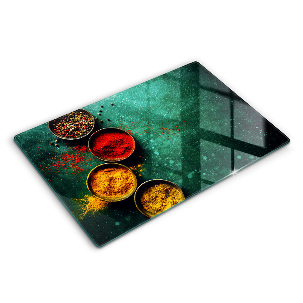 Modern placă din sticla protectie perete bucatarie Condimente orientale 80x52 cm