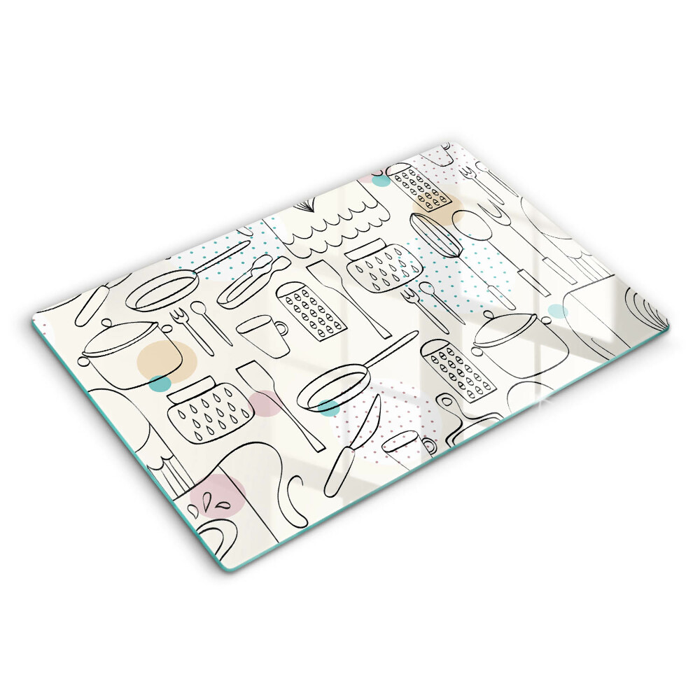 Modern placă din sticla protectie perete bucatarie Accesorii de bucătărie 80x52 cm