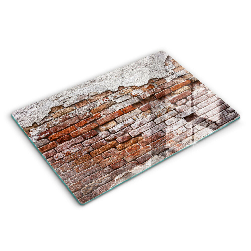 Modern placă din sticla protectie perete bucatarie Zid vechi de cărămidă și beton 80x52 cm