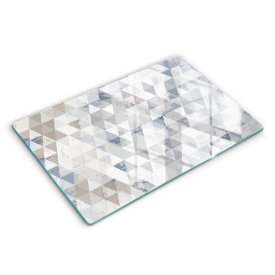 Modern placă din sticla protectie perete bucatarie Model triunghi 80x52 cm