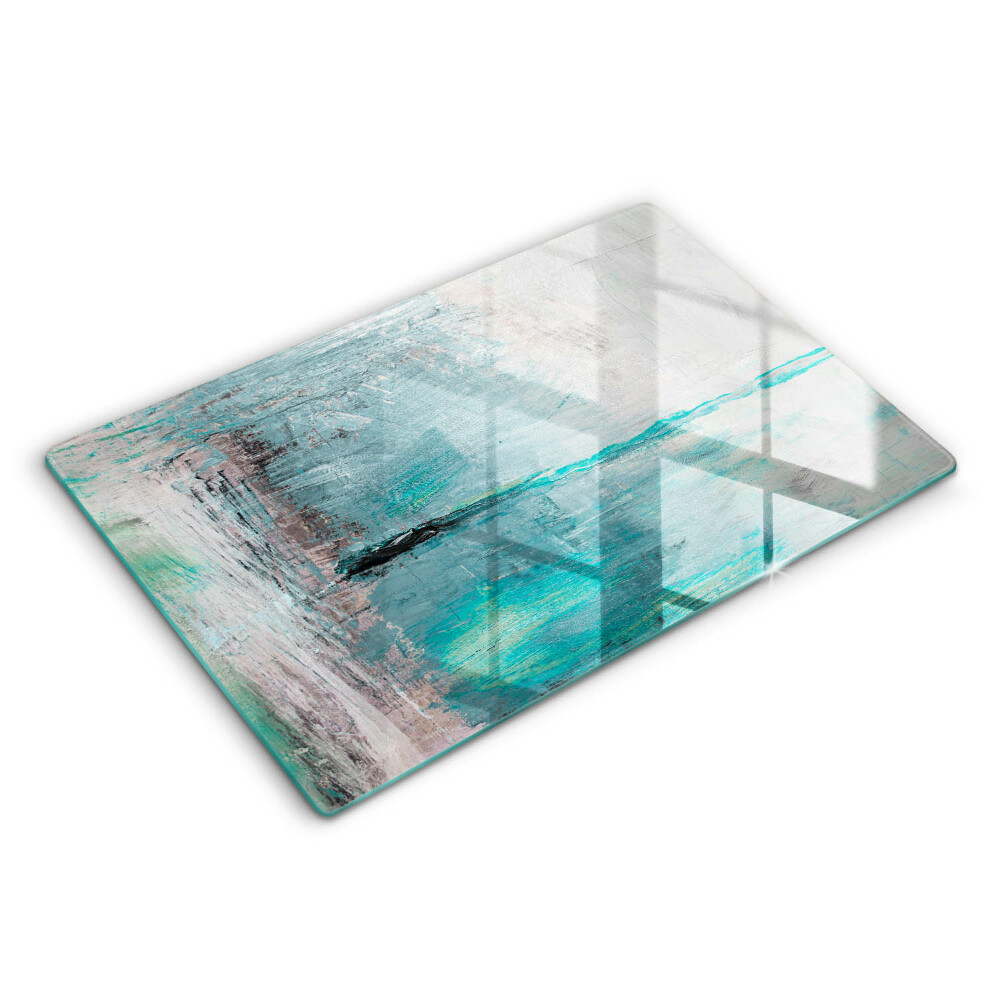 Modern placă din sticla protectie perete bucatarie Vopsea abstractă de fundal 80x52 cm