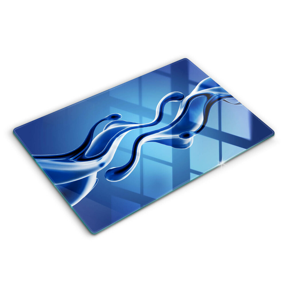 Modern placă din sticla protectie perete bucatarie Abstracție fluidă 80x52 cm