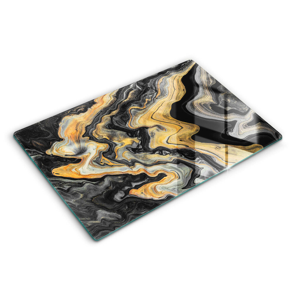 Modern placă din sticla protectie perete bucatarie Structură abstractă 80x52 cm